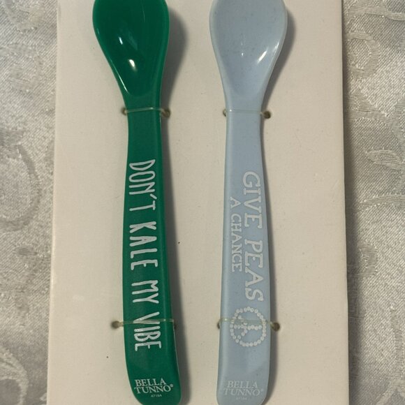 New in Package Bella Tunno Wonder Spoons 2-Pack Green Blue Gift Baby BPA-free - Picture 3 of 6